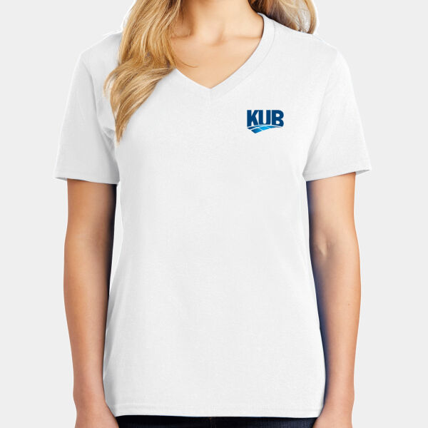 KUB   - Ladies Core Cotton V Neck Tee Thumbnail