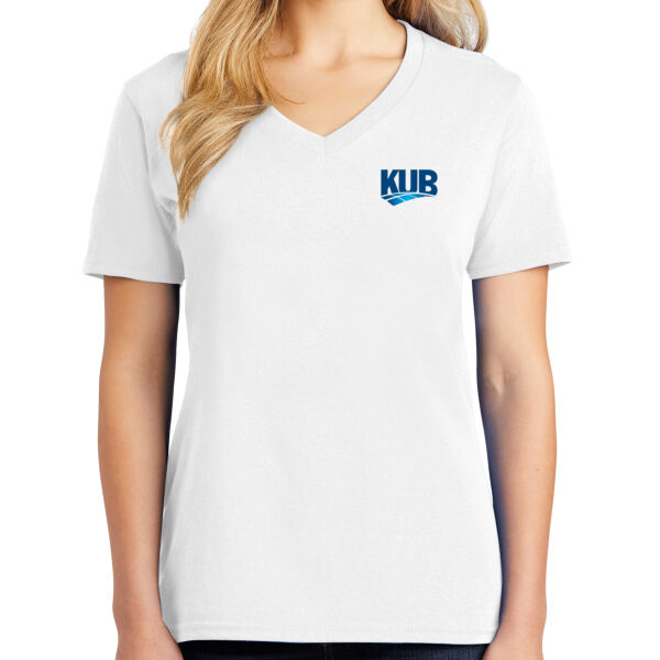 KUB   - Ladies Core Cotton V Neck Tee Thumbnail