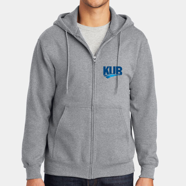 KUB  - Tall Essential Fleece Full Zip Hooded Sweatshirt Thumbnail