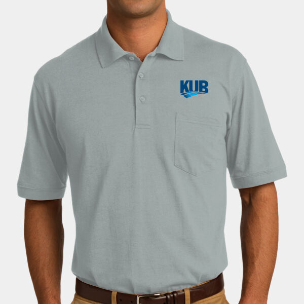 KUB Embroidered - Core Blend Jersey Knit Pocket Polo Thumbnail