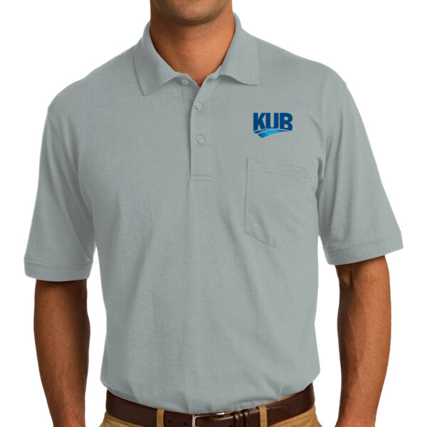KUB Embroidered - Core Blend Jersey Knit Pocket Polo Thumbnail