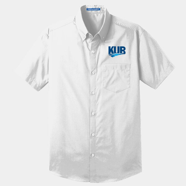 KUB Embroidered - Short Sleeve Carefree Poplin Shirt Thumbnail