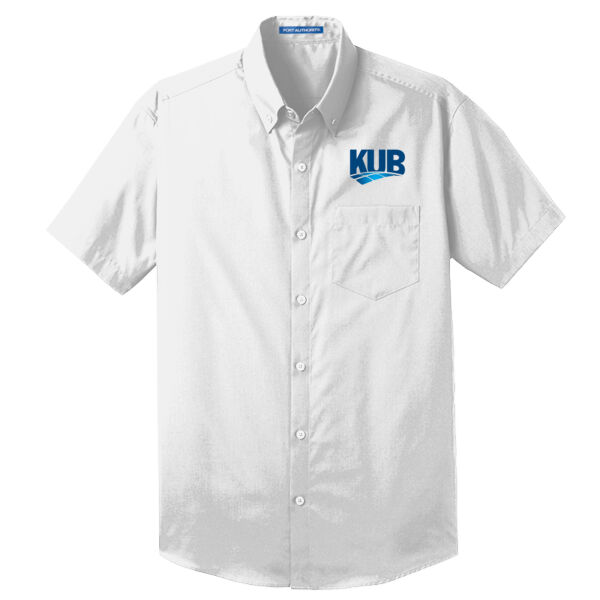 KUB Embroidered - Short Sleeve Carefree Poplin Shirt Thumbnail