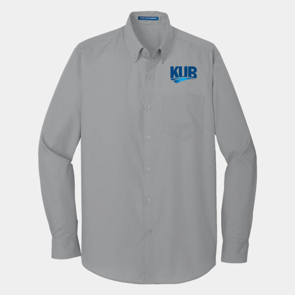 KUB Embroidered - Long Sleeve Carefree Poplin Shirt Thumbnail