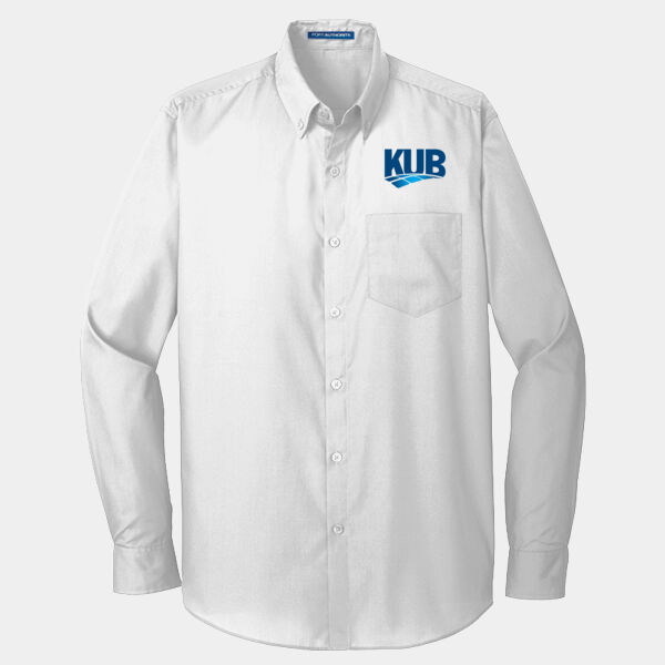 KUB Embroidered - Tall Long Sleeve Carefree Poplin Shirt Thumbnail