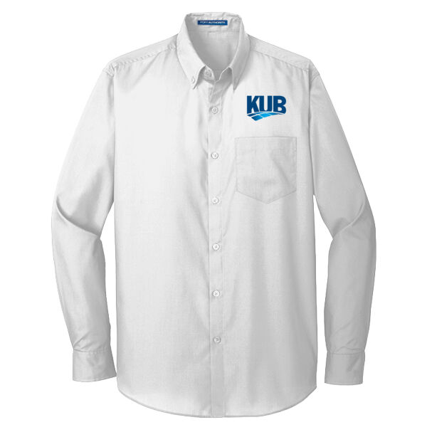 KUB Embroidered - Tall Long Sleeve Carefree Poplin Shirt Thumbnail