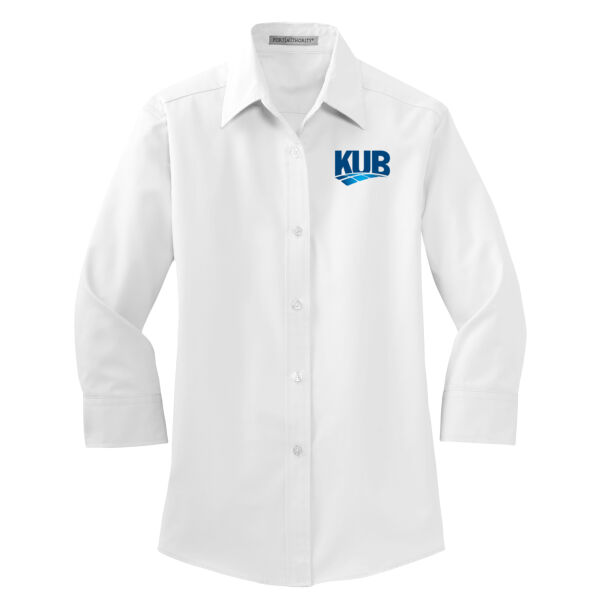 KUB Embroidered - Ladies 3/4 Sleeve Easy Care Shirt Thumbnail