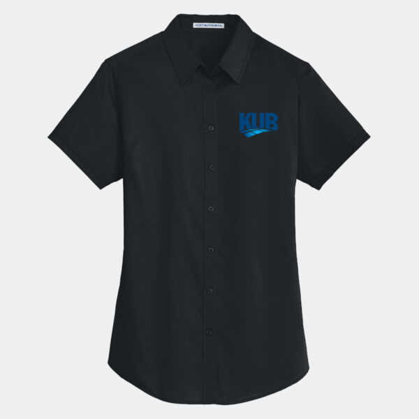 KUB Embroidered - Ladies Short Sleeve SuperPro Twill Shirt Thumbnail