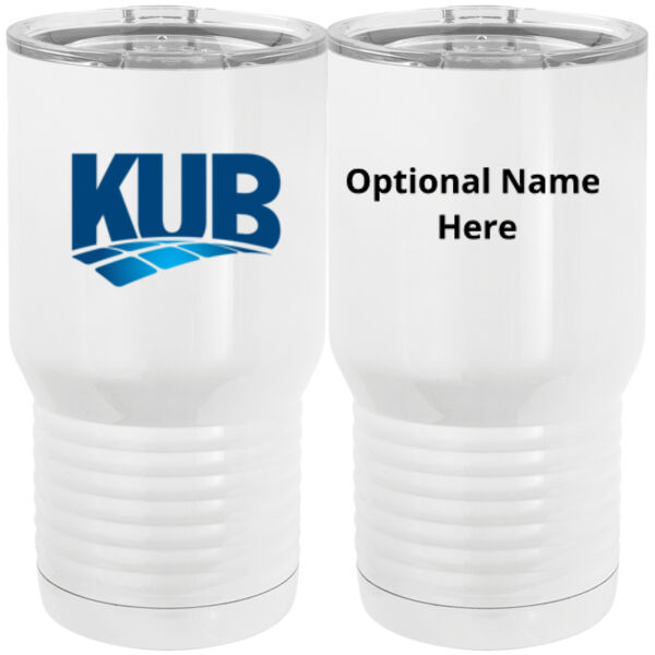KUB Personalized  - 20 oz. Tall Stainless Steel Vacuum Insulated Tumbler White Thumbnail