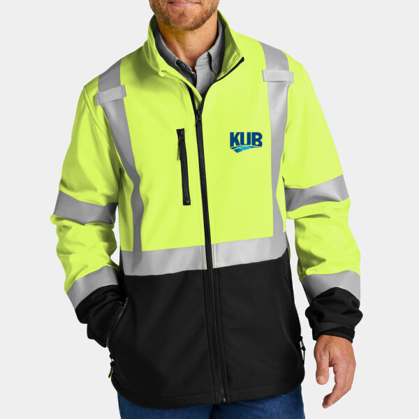 KUB front/back printed - Ansi 107 Class 3 Soft Shell Jacket Thumbnail