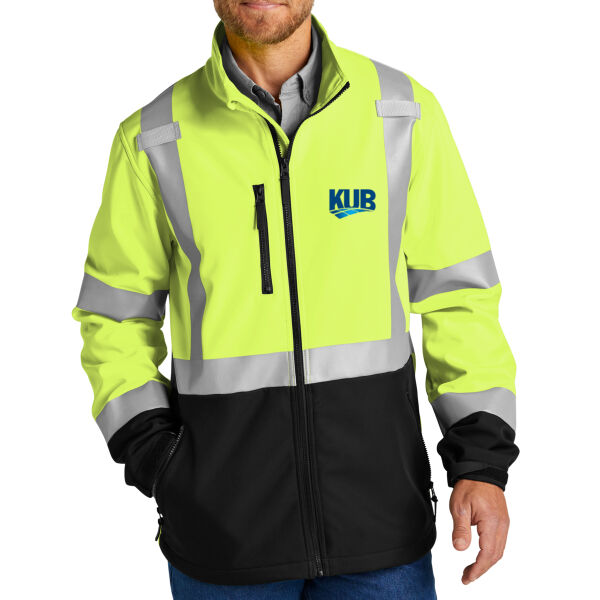 KUB front/back printed - Ansi 107 Class 3 Soft Shell Jacket Thumbnail