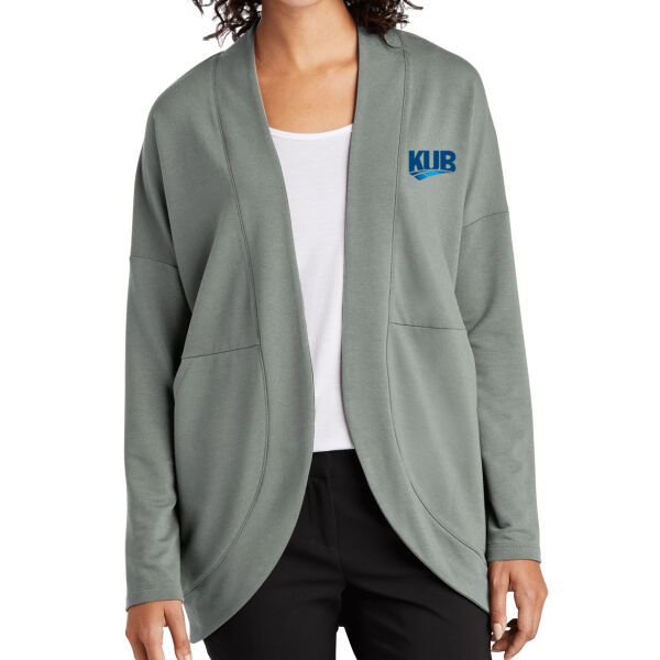 KUB Embroidered - Women's Stretch Open Front Cardigan Thumbnail