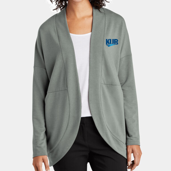 KUB Embroidered - Women's Stretch Open Front Cardigan Thumbnail