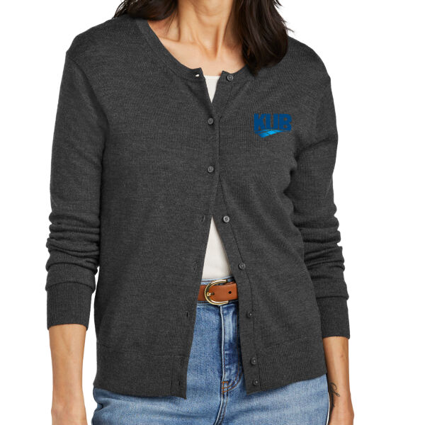 KUB Embroidered - Women's Washable Merino Cardigan Sweater Thumbnail