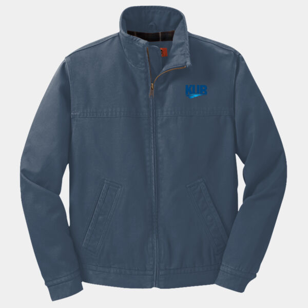 KUB Embroidered - Washed Duck Cloth Flannel Lined Work Jacket Thumbnail