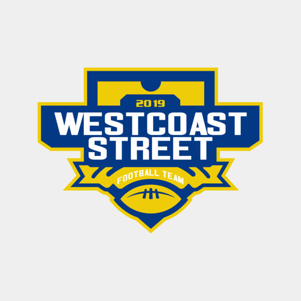 West Coast Street Football League logo template Thumbnail