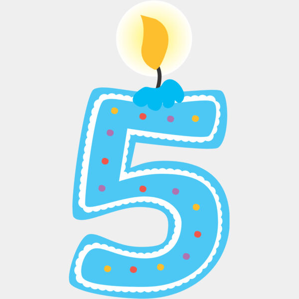 Five Birthday Candle Number 1 Thumbnail