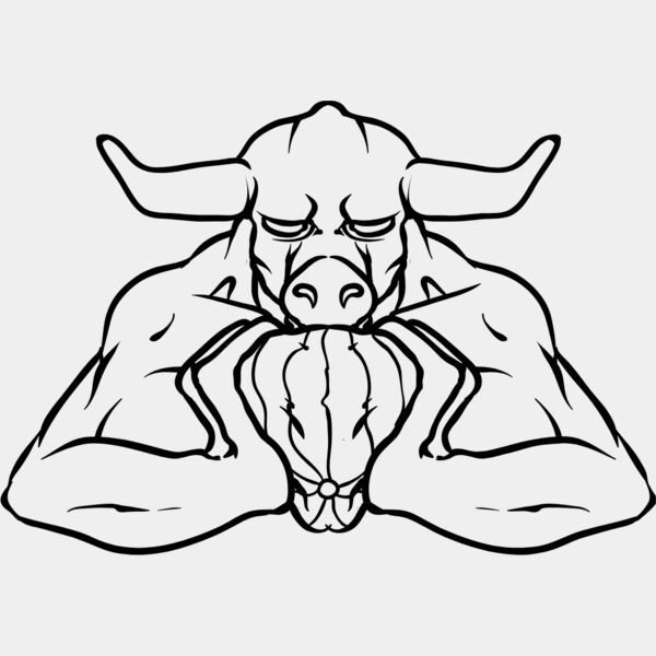 Bull White Mascot 1 Thumbnail