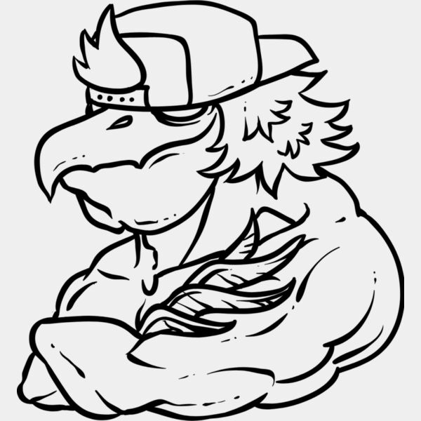 Eagle White Mascot 1 Thumbnail