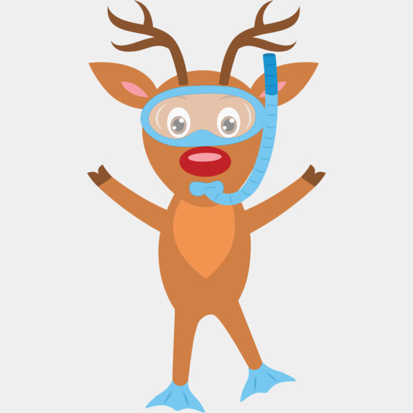 Christmas Reindeer Scuba Diving 1 Thumbnail