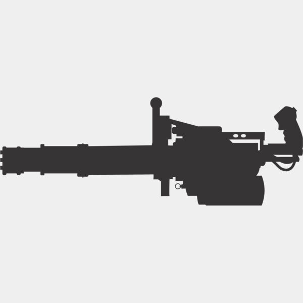 Minigun Gun Silhouette 1 Thumbnail