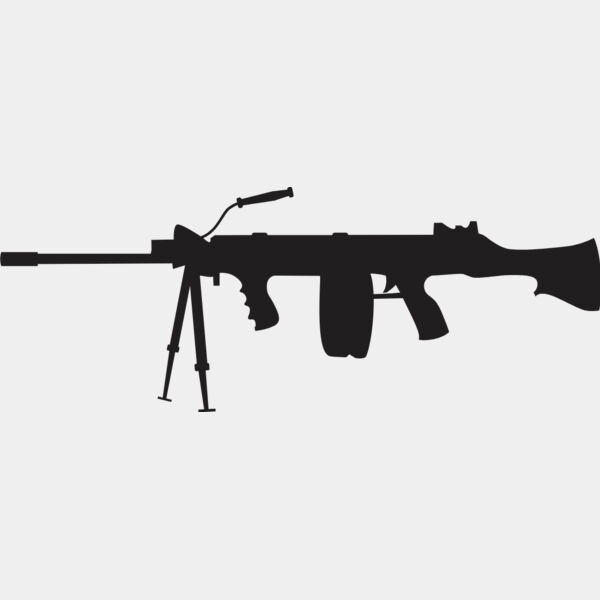 Machine Gun Silhouette 1 Thumbnail