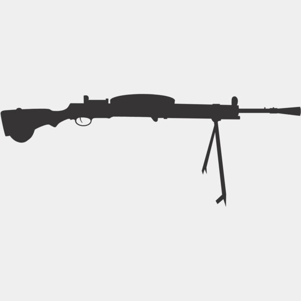 Machine Gun Silhouette 11 Thumbnail