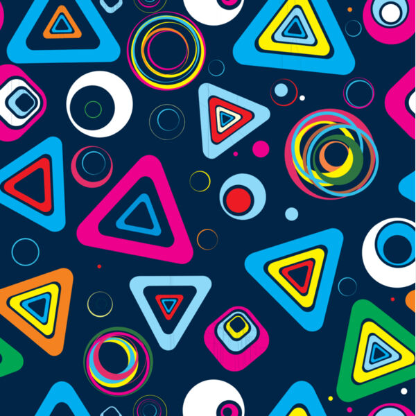 Groovy Triangle CIrcle Square Background 1 Thumbnail